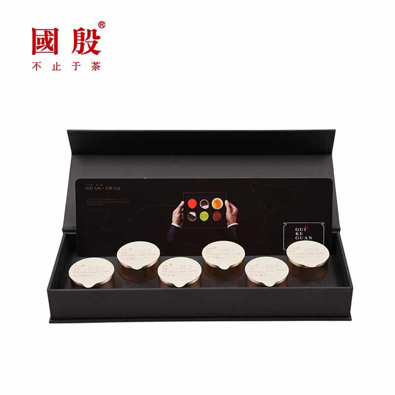 国殷 贵客罐|白牡丹（6罐） （福鼎白茶/30克/6罐） 曜石黑