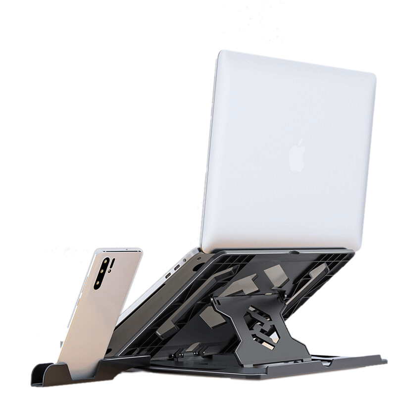 HAILE电脑支架笔记本散热器手机支架便携折叠AC-1  黑色  