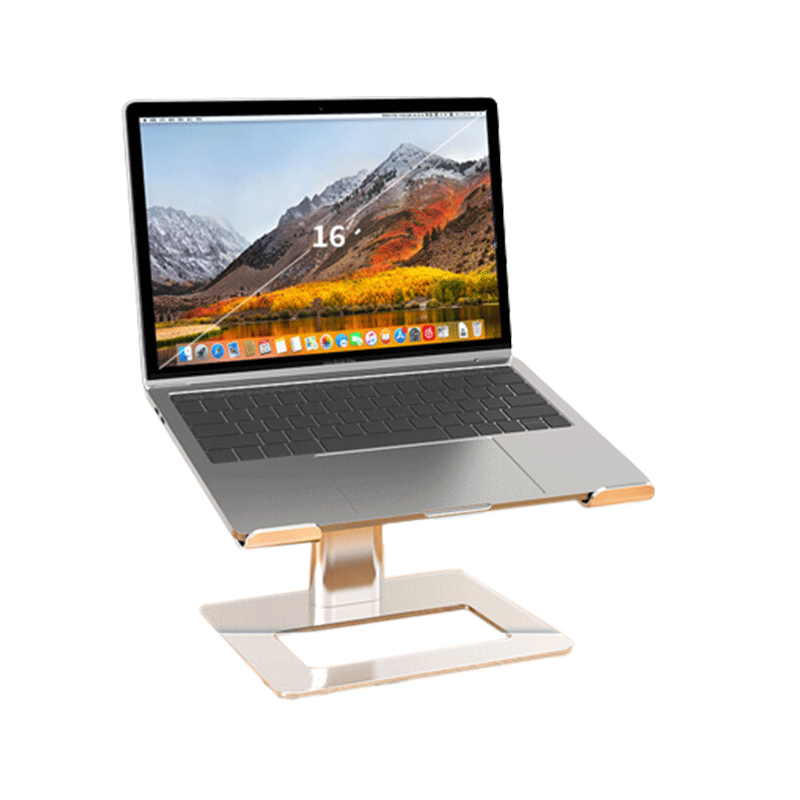 HAILE笔记本电脑支架铝合金镂空散热电脑架子AC-6L  银色  