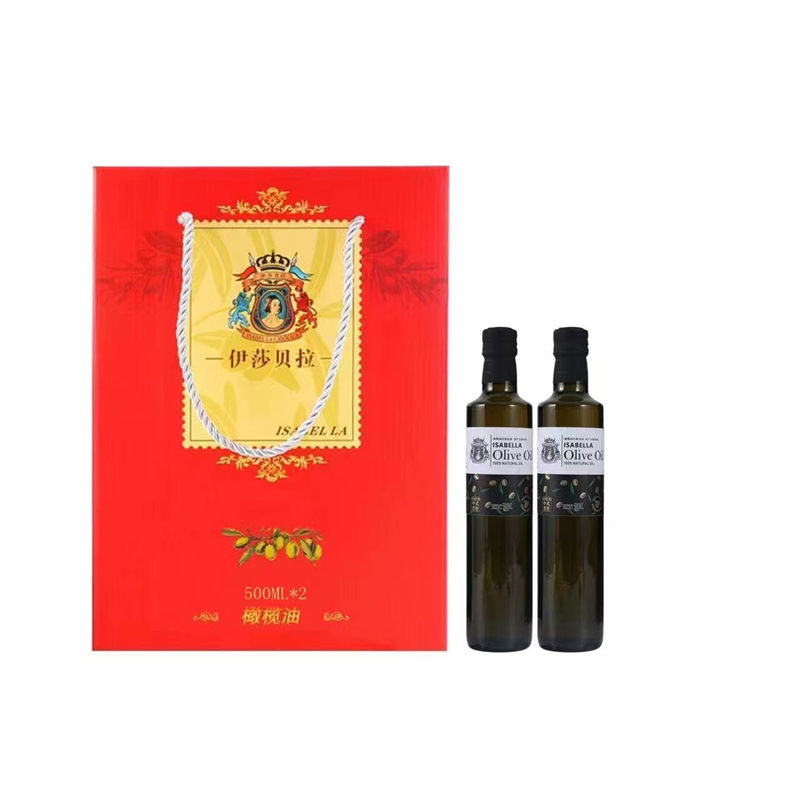 伊莎贝拉特级初榨橄榄油500ml*2  军绿色  