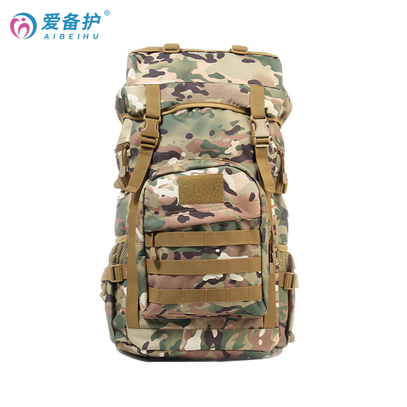 爱备护 户外应急背囊 50L防水综合 ABH-F006A  迷彩 高档600D加密尼龙  含46种76件急救用品 军绿色