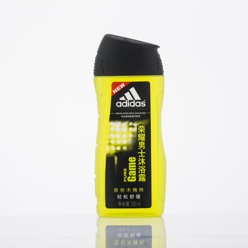 阿迪达斯男士活力沐浴露&mdash;荣耀250ml  香槟黄  