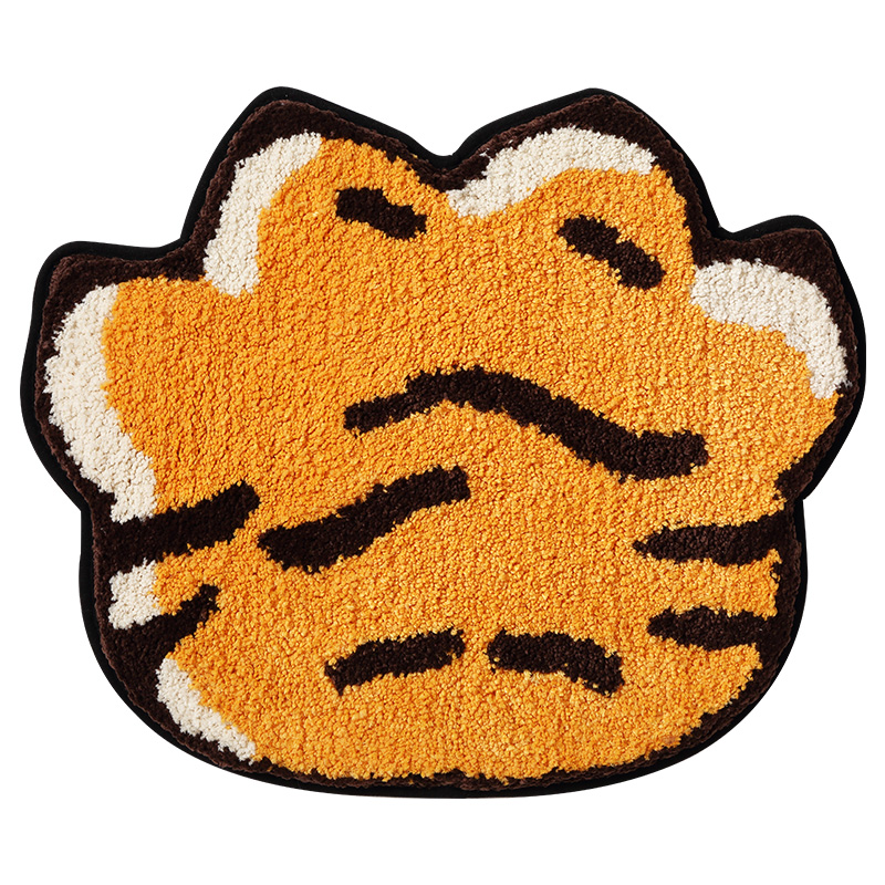 大江地垫地毯植绒浴室吸水垫小虎趴趴系列42x50cm（单位：张） 橙色