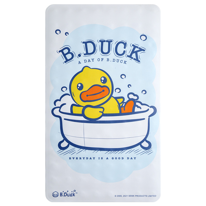 大江地垫地毯小黄鸭PVC浴室防滑垫40*70cm（单位：张） 蓝色