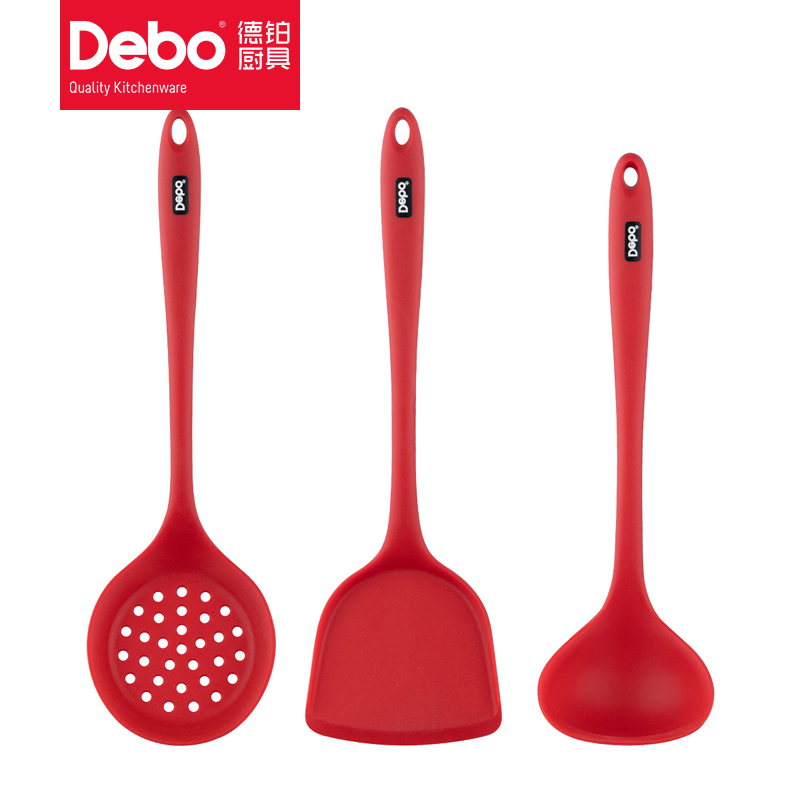 德铂（Debo）温迪 厨房用具三件套 DEP-760（单位：套）红色