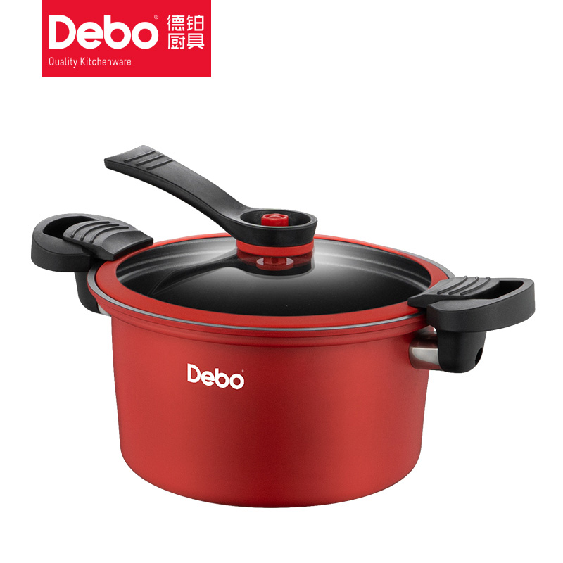 Debo（德铂）苏非考斯 微压锅 3.5L  DEP-799（单位：个）红色  红色  