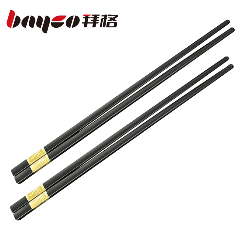 拜格（BAYCO）合金筷子10双 【BX4341】（单位：套） 咖啡色