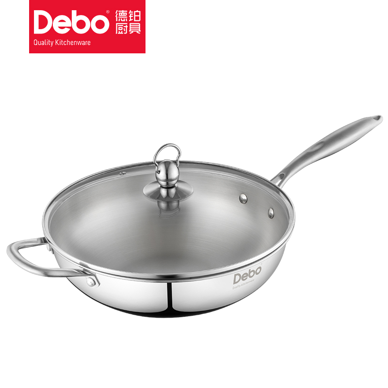 Debo（德铂）贝沃恩炒锅 32cm DEP-316 （单位：个） 不锈钢色