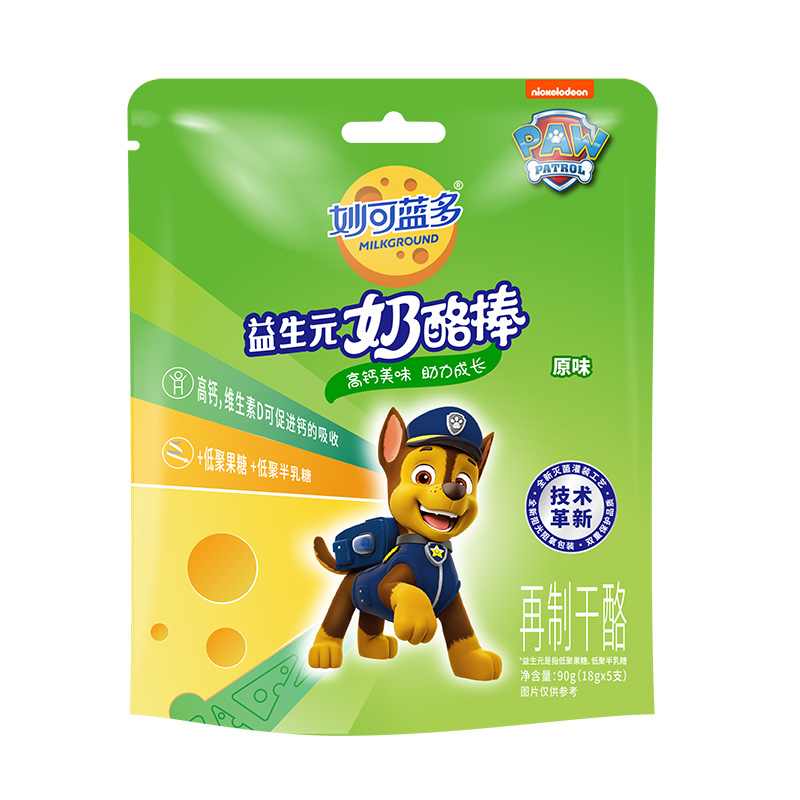 妙可蓝多 儿童奶酪棒常温 益生元原味18g*5支 袋