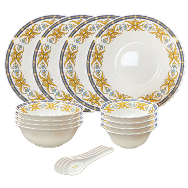 康宁 冰萃玲珑彭巴杜夫人餐具16件套A CB-BPBD16A/KZ/LS 图片色