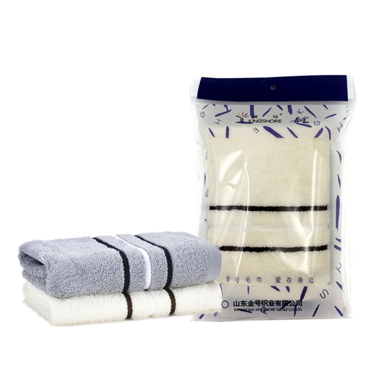 金号（KING SHORE） HY6118  35*33cm 单条方巾PP袋装 （单位：袋） 灰色米白随机