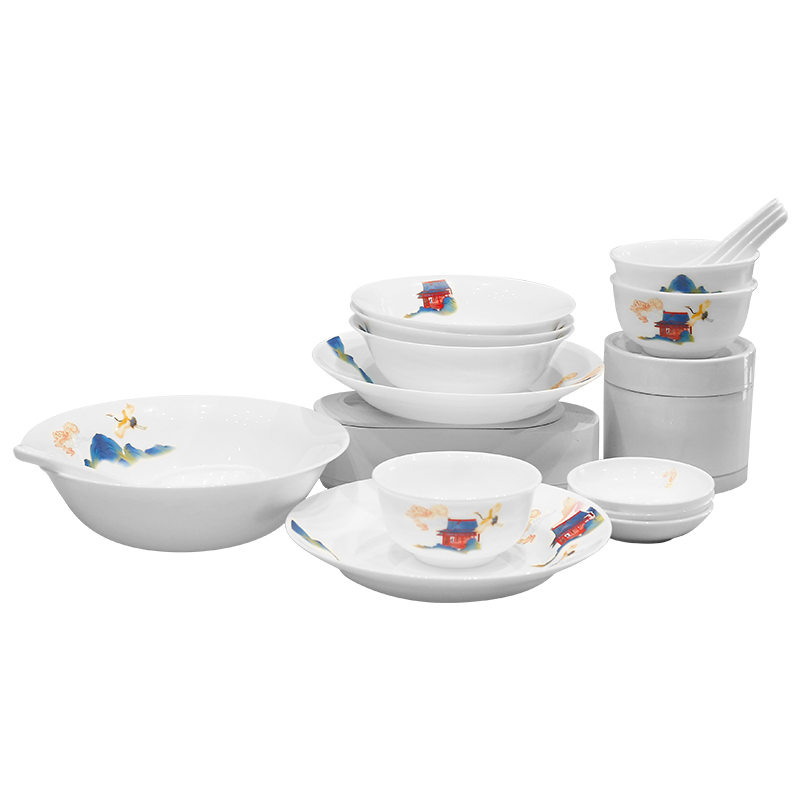 康宁盛世鸣和 餐具 16件套B CB-BSSM16B/KZ/LS  图片色  