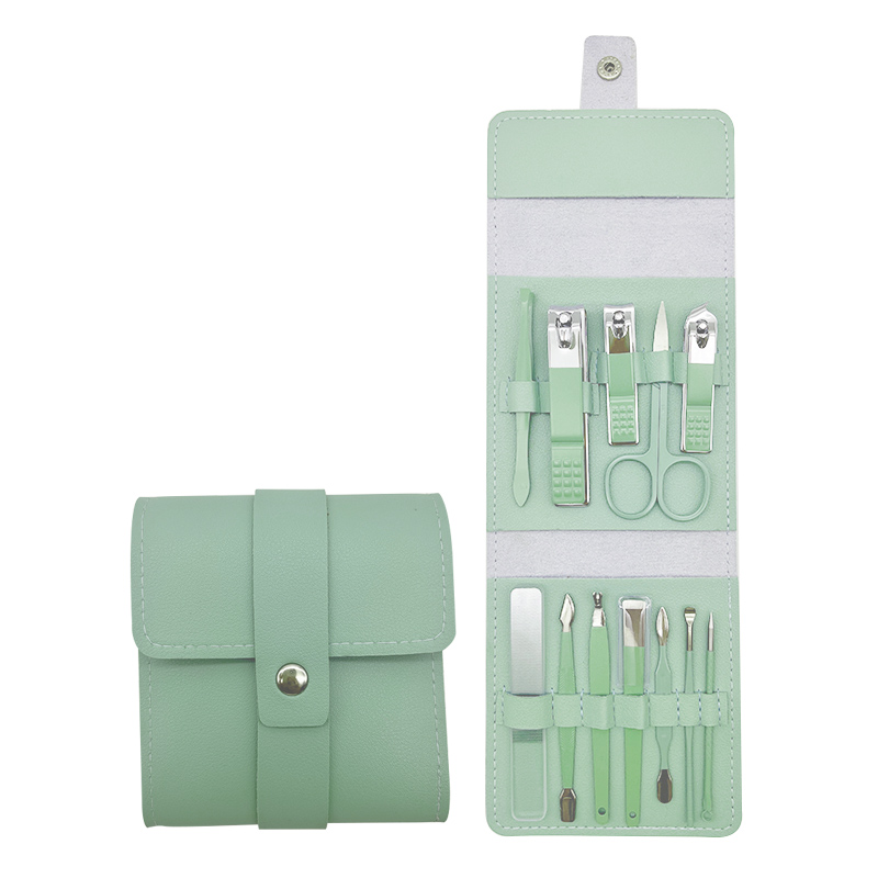 A-TIMES娜塔莎马卡龙修容修甲工具13件套GJ-8013（单位：套） 绿色
