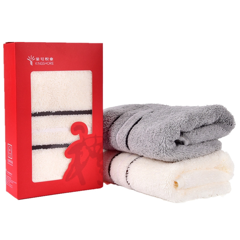 金号（KING SHORE） HY1118-4 70*34cm 纯棉 清然系列 灰色米白随机（单位：盒）