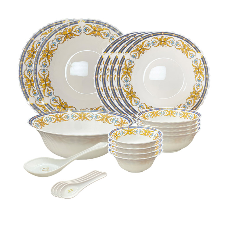 康宁 冰萃玲珑彭巴杜夫人餐具20件套 CB-BPBD20/KZ/LS 图片色