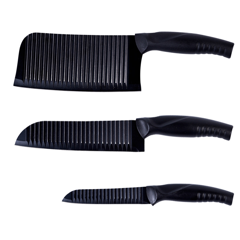 A-TIMES阿纳姆厨房菜刀三件套CJ-21018（单位：套） 黑色