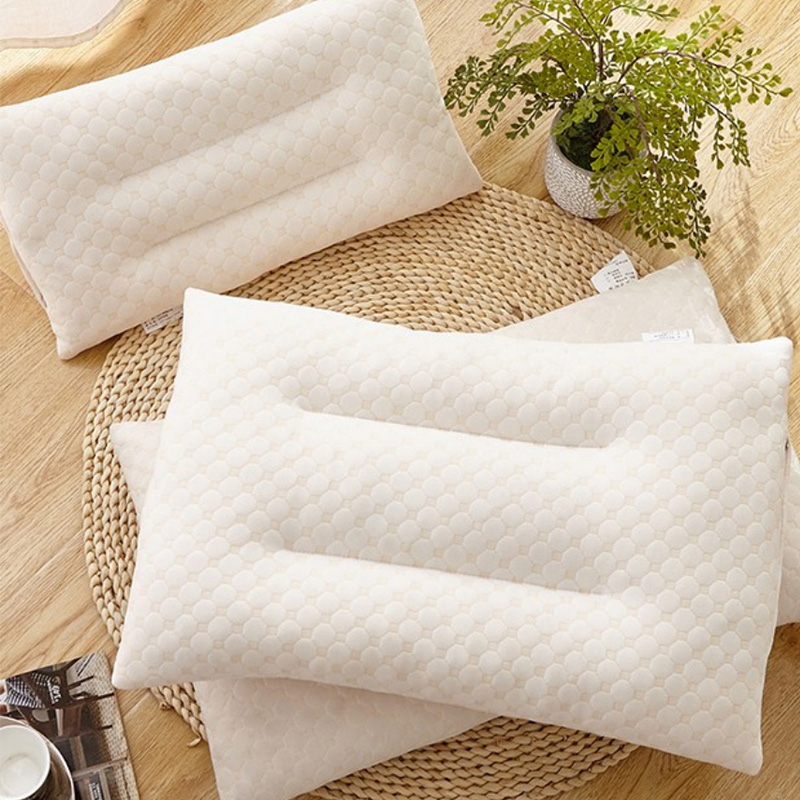 北极绒 乳胶颗粒枕  本白色  