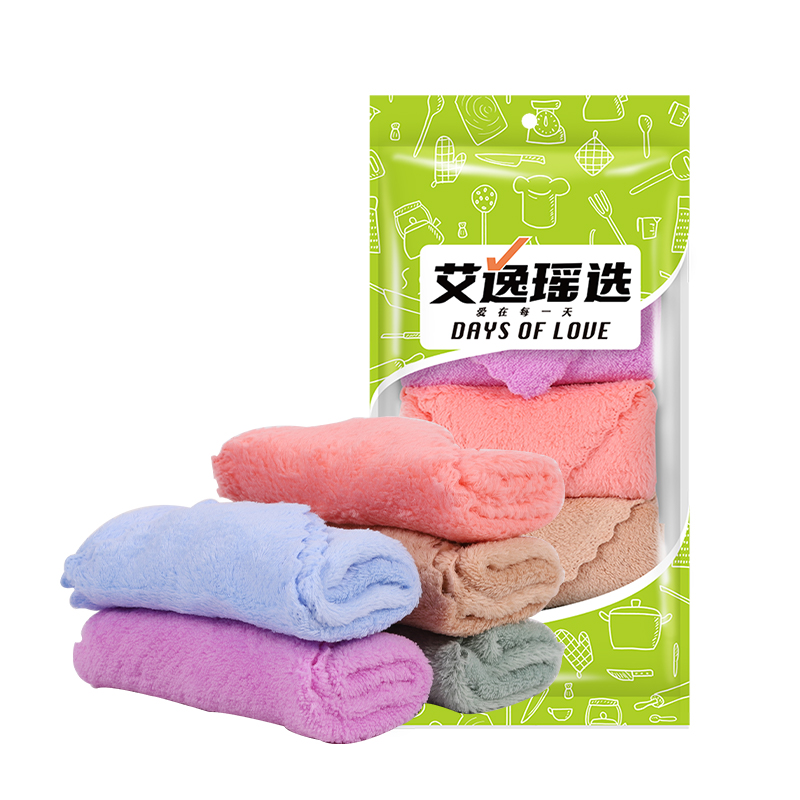 艾逸瑶选 JQ-0085 300mm*300mm 清洁巾5片装   （单位：包） 混色