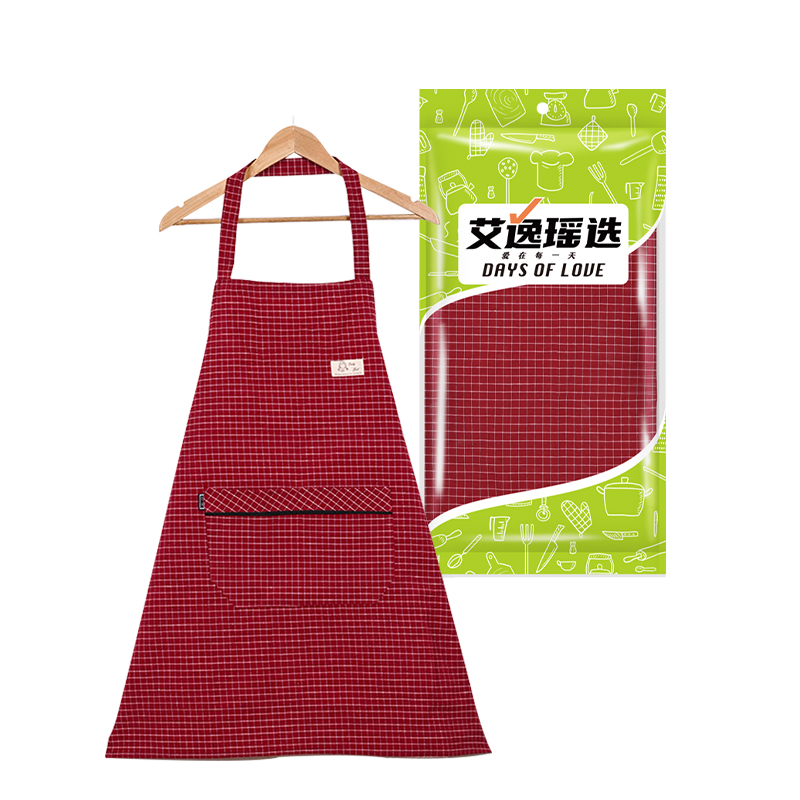 艾逸瑶选 JQ-0087 75*66cm 围裙 红色（单位：件）
