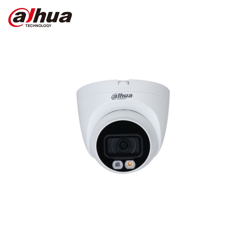 中文大华400万双光全彩定焦海螺网络摄像机  白色  